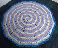 Spiral baby blanket