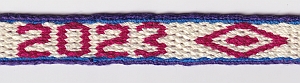 Double faced band with patterns and date