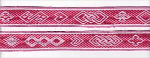 Red Sulawesi tablet woven band