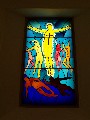 
	The new east window (a backlit panel)
	