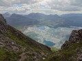 Photos used in our Torridon exhibition at Leeds (1999, 2000,
  			2010, 2011, 2012, 2013, 2014).  [Image is:  'Loch Torridon from Sgorr a'Chadail'].